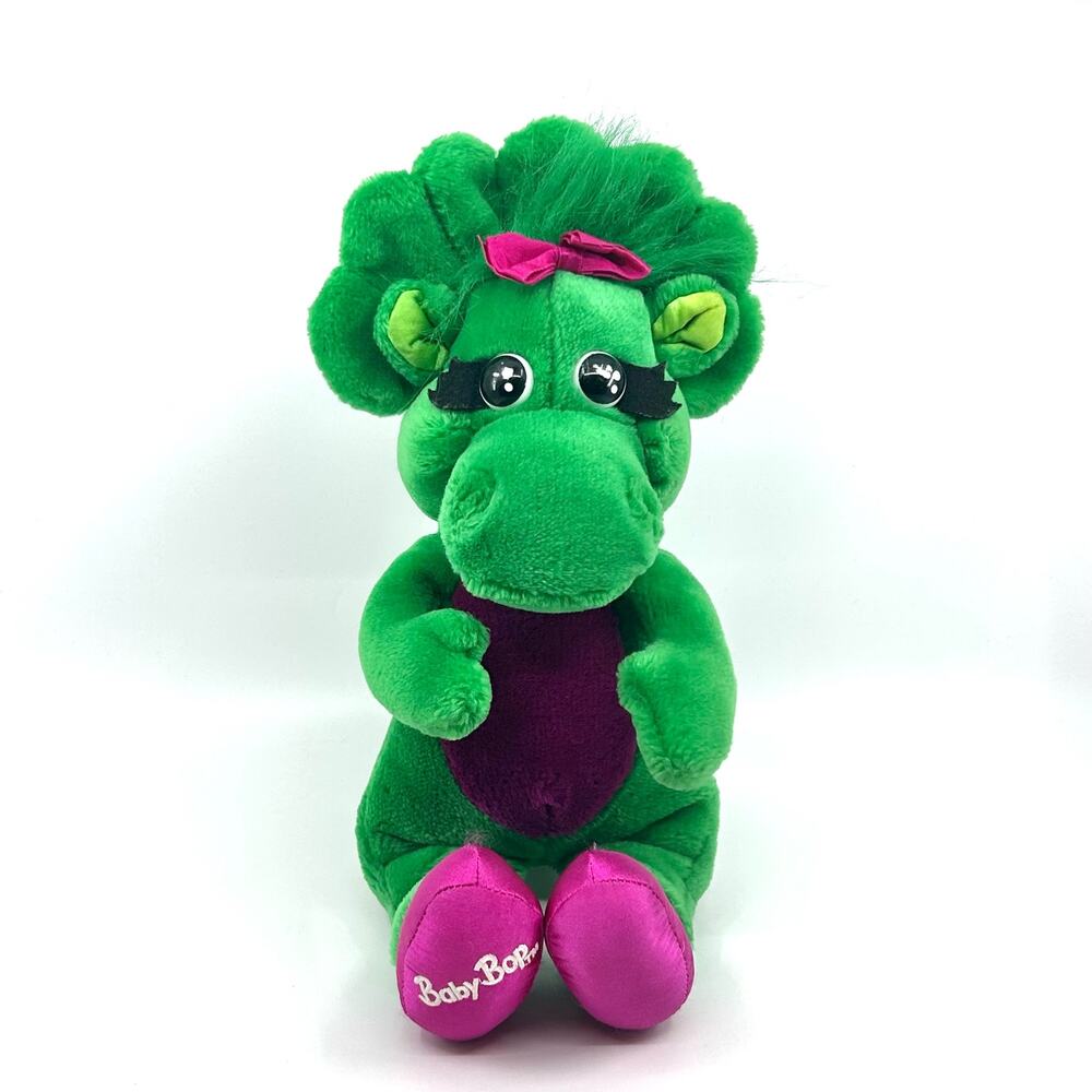 Vintage 1992 The Lyons Group Baby Bop Plush Stuffed Dinosaur Animal Kids Toy VTG